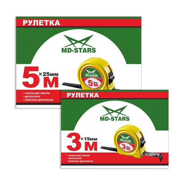 Рулетка измерительная MD-STARS 67-10025 купить в Кургане