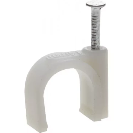 ЗУБР &quot;МАСТЕР&quot;. Скоба-держатель для круглого кабеля, с оцинкованным гвоздем, 14 мм, 30 шт 45111-14 купить в Кургане