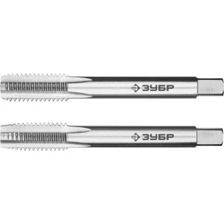 Метчики ЗУБР &quot;ЭКСПЕРТ&quot; машинно-ручные, комплектные для нарезания метрической резьбы в сквозных отверстиях, М10х1,5, 2шт 4-28007-10-1.5-H2 купить в Кургане