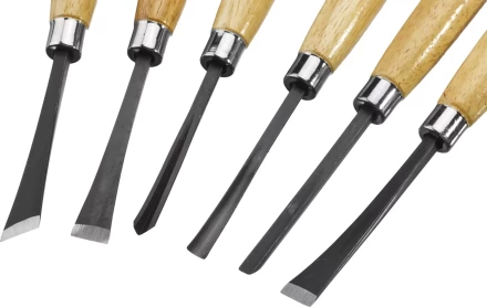 Набор STAYER: Резцы фигурные, с деревянной ручкой, 6шт 1832-H6 купить в Кургане