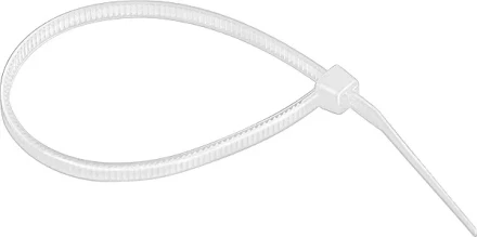 Хомуты 160 х 2.5 мм пластмассовые белые 100 шт СИБРТЕХ 45523 купить в Кургане