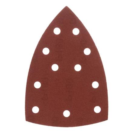 Треугольник абразивный на ворc. подложке под &quot;липучку&quot;, перф., P 180, 150х150х100 мм, 5 шт. Denzel 738647 купить в Кургане