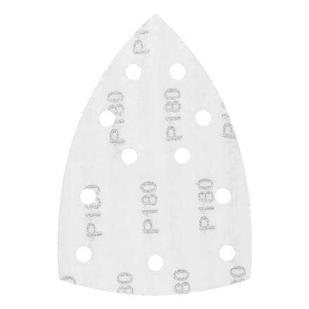 Треугольник абразивный на ворc. подложке под &quot;липучку&quot;, перф., P 180, 150х150х100 мм, 5 шт. Denzel 738647 купить в Кургане