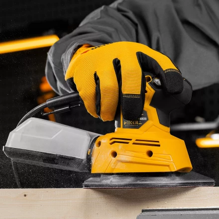 Треугольник абразивный на ворc. подложке под &quot;липучку&quot;, перф., P 180, 150х150х100 мм, 5 шт. Denzel 738647 купить в Кургане