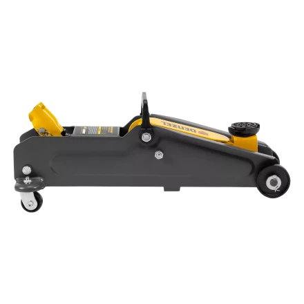 Домкрат гидравлический подкатной Denzel 51231, 2 т, 135-385 мм, в пласт. кейсе купить в Кургане