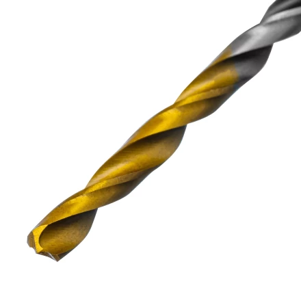 Сверло спиральное по металлу 3,2 x 65мм, Р6М5, Golden Tip, многогранная заточка, 2шт. Denzel 718269 купить в Кургане