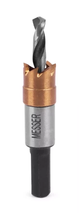 HSS-TiN коронка MESSER 12мм с центр. сверлом без пружины для  лист. материала до 2 мм ц/х купить в Кургане