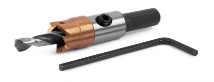 HSS-TiN коронка MESSER 12мм с центр. сверлом без пружины для  лист. материала до 2 мм ц/х купить в Кургане