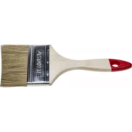 Кисть плоская STAYER &quot;UNIVERSAL-STANDARD&quot;, светлая натуральная щетина, деревянная ручка, 75мм 0101-075 купить в Кургане