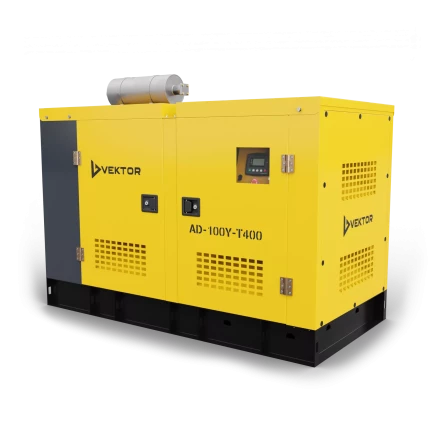 Дизельный генератор Vektor AD-100Y-T400 в шумозащитном кожухе купить в Кургане