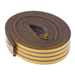 Уплотнитель 24 м профиль "P" коричневый СИБРТЕХ 93947