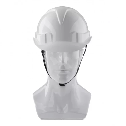 Каска защитная с храповым механизмом Европласт белая Россия Сибртех 89109 купить в Кургане