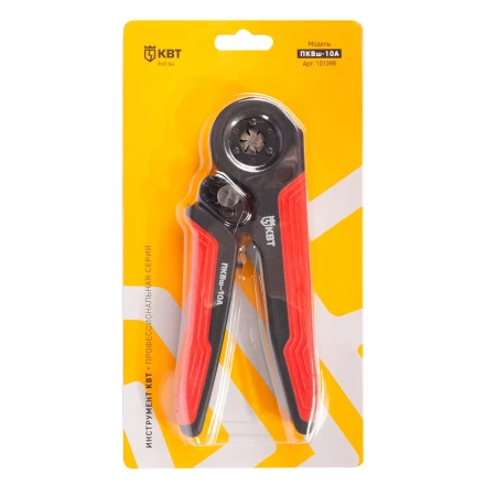 Пресс-клещи КВТ ПКВш-10А для опрессовки втулочных наконечников до 10 мм (101398) купить в Кургане