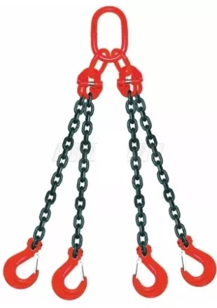 Строп цепной четырехветвевой 4СЦ 17 т L=7 м 8 кл с ОВ 17.0т купить в Кургане