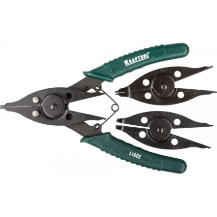 Съемник стопорных колец KRAFTOOL, внешний/внутренний, 12-в-1 22811 купить в Кургане