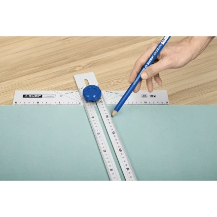 ЗУБР Т-угольник алюминиевый с подвижной направляющей, Профессионал (34389) купить в Кургане