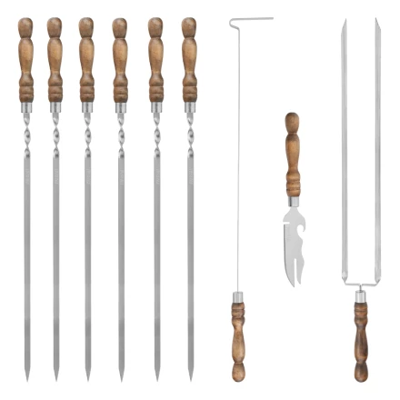 Набор шашлычный 9 предметов в сумке, Camping// Palisad 69754 купить в Кургане