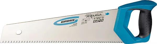 Ножовка по дереву "PIRANHA" 500 мм 7-8 TPI зуб - 3D каленый зуб 2-х комп. рук-ка GROSS 24101 купить в Кургане