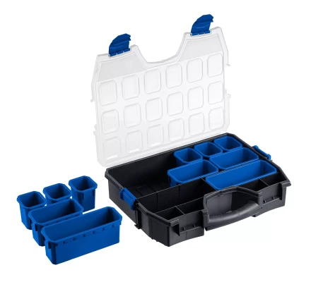 ЗУБР АМУР-11, 462 х 365 х 92 мм, Пластиковый органайзер со съемными лотками (38042-11) купить в Кургане
