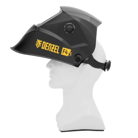 Щиток защитный лицевой (маска сварщика) F4, см. окно 90х35, DIN 9-13// Denzel 89715 купить в Кургане