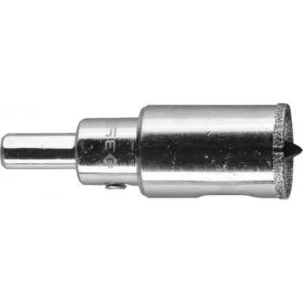 Коронка ЗУБР алмазная в сборе по кафелю, керамике с центрирующим сверлом и имбусовым ключом, зерно 60, 20мм 29850-20 купить в Кургане