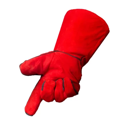 Краги спилковые красные Foxweld купить в Кургане