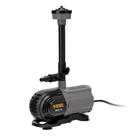Насос фонтанный FNP31-24, 31 Вт, подъем 2,4 м, 1500 л/ч, колокольчик/2 каскада/гейзер Denzel 99031 купить в Кургане
