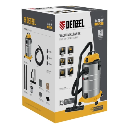 Пылесос строительный LVC30 Denzel 28293 купить в Кургане