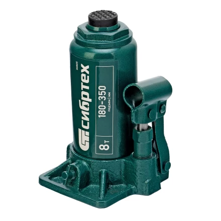 Домкрат гидравлический бутылочный Сибртех 50805, 8 т, 180-350 мм купить в Кургане