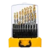 Набор сверл по металлу Denzel 723003, 1-10 мм, Р6М5-TiN, Golden Tip, 19 шт купить в Кургане