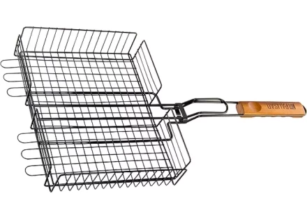 Решетка гриль 250х310х65 мм объемная антипригарная PALISAD Camping 69552 купить в Кургане