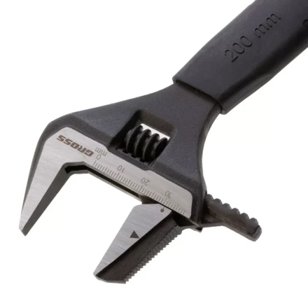 Ключ разводной, переставная губка, 200 мм, CRV GROSS 15572 купить в Кургане