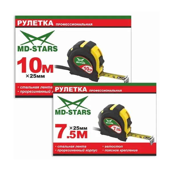 Рулетка измерительная MD-STARS 20G-5025 купить в Кургане