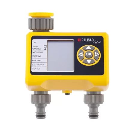 Таймер для полива на 2 линии электронный  PALISAD-LUXE 66199 купить в Кургане