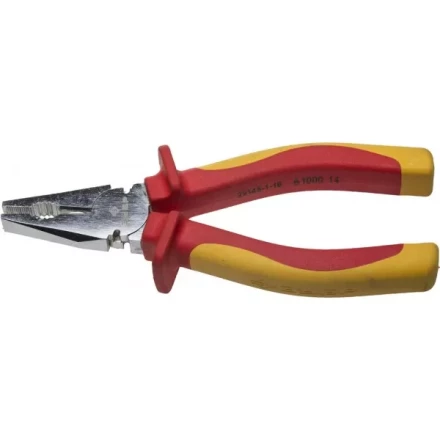 Плоскогубцы ЗУБР &quot;ПРОФЕССИОНАЛ&quot; &quot;ПРОФИЭЛЕКТРИК&quot;, диэлектрические комбинированные, двухкомп рукоятка, до ~1000В, 160мм 22145-1-16 купить в Кургане