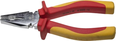 Плоскогубцы ЗУБР &quot;ПРОФЕССИОНАЛ&quot; &quot;ПРОФИЭЛЕКТРИК&quot;, диэлектрические комбинированные, двухкомп рукоятка, до ~1000В, 160мм 22145-1-16 купить в Кургане