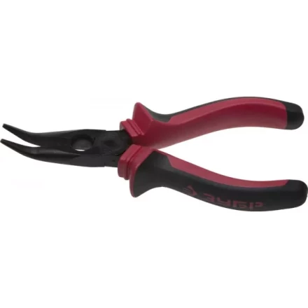 Тонкогубцы ЗУБР &quot;МАСТЕР&quot; изогнутые, маслобензостойкая рукоятка, покрытие оксидированное с полировкой, 160мм 22015-4-16_z01 купить в Кургане
