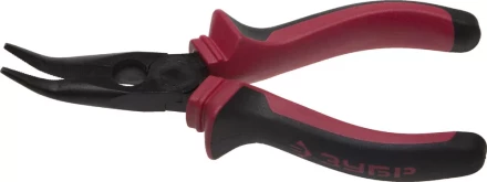 Тонкогубцы ЗУБР &quot;МАСТЕР&quot; изогнутые, маслобензостойкая рукоятка, покрытие оксидированное с полировкой, 160мм 22015-4-16_z01 купить в Кургане