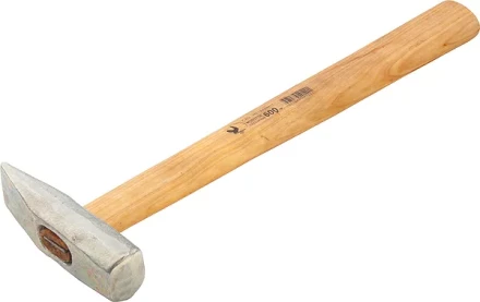 Молоток слесарный 400 г квадратный боек деревянная рукоятка Россия 10265 купить в Кургане