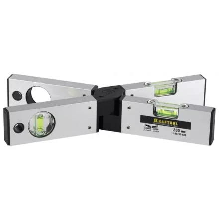 Уровень KRAFTOOL &quot;PRO&quot; &quot;MASS Level&quot;, раскладной, 3 ампулы, 300мм 1-34730-030 купить в Кургане