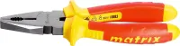 Плоскогубцы комбинированные Insulated 180мм двухкомпонентные рукоятки MATRIX PROFESSIONAL 16903