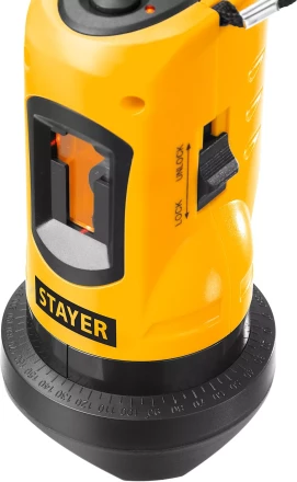 Нивелир лазерный линейный SLL-2, STAYER 34960-H2, штатив, кейс, 10м, точн. +/-0,5 мм/м 34960-H2 купить в Кургане