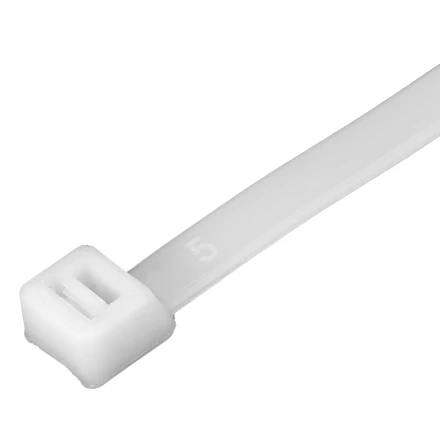 Хомуты, 500 х 8 мм, пластиковые, белые, 50 шт Сибртех 45589 купить в Кургане