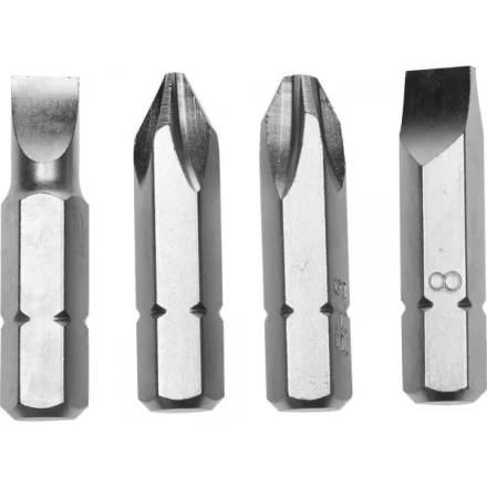 Набор STAYER &quot;PROFI&quot; Биты для ударно-поворотной отвертки, Cr-V, 38мм, 4 предмета 25667-S4 купить в Кургане