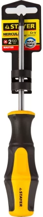 Отвертка STAYER &quot;MASTER&quot; &quot;HERCULES&quot;, Сr-V, противоскользящая рукоятка, PH2x100мм 25052-2-10_z02 купить в Кургане
