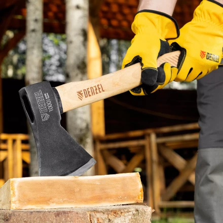 Топор, 1000 г Denzel 21634, кованый, буковое топорище купить в Кургане