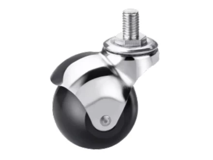 Колесо мебельное поворотное резиновое SCmt 20 40 мм с болтом 1027289 купить в Кургане
