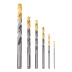 Набор сверл по металлу Denzel, 2-8мм, Р6М5К8-TiN, Golden Tip, 6 шт 723004 купить в Кургане