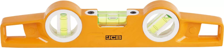 Уровень JCB "Торпедо" литой алюминиевый, 3 ампулы, точность 0,5мм/м, 25см JBL008 купить в Кургане