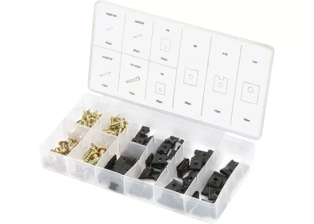 Набор саморезов и подушек саморезы D х L: 3х8, 4х16, 5х12, 6х20 мм 170 предметов СИБРТЕХ 47608 купить в Кургане